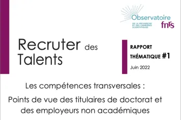 Le dernier rapport de l’Observatoire de la Recherche et des Carrières Scientifiques - FNRS vient de sortir!  