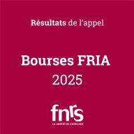 Résultats de l'appel Bourses de Doctorat FRIA