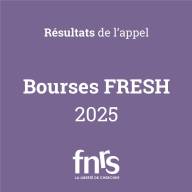 Résultats de l'appel Bourses de Doctorat FRESH