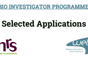 FRFS WELBIO INVESTIGATOR PROGRAMME 2021- Selected applications