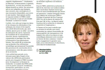 Un édito de Véronique Halloin, Secrétaire générale du FNRS