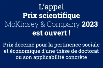 Prix scientifique McKinsey & Company 2023
