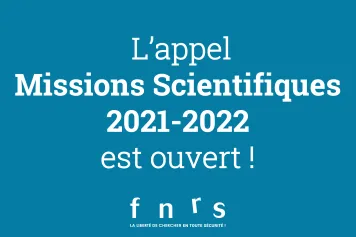 Appel Missions Scientifiques 2021-2022