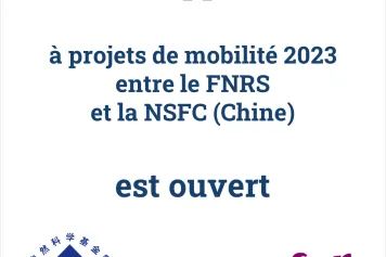 Collaboration avec la Chine : l’appel à projets 2023 entre le FNRS et la NSFC est ouvert  (Date de clôture : 25 mai 2023)