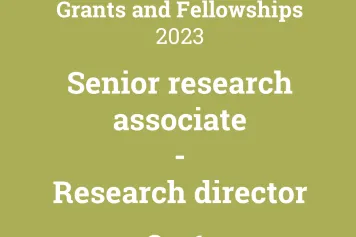 Results of the call Grants and Fellowships 2023 - Senior research associate