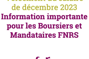 Versement du salaire de décembre 2023