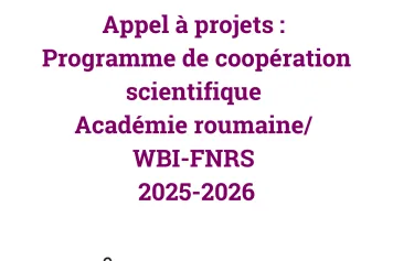 Appel à projets : Programme de coopération scientifique avec l’Académie roumaine