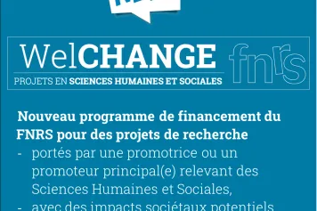 WelCHANGE FNRS : nouveau programme de financement