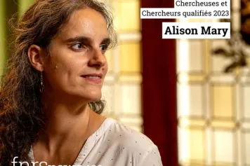Félicitations à Alison Mary, nouvelle Chercheuse qualifiée FNRS à l’ULB - Université libre de Bruxelles 