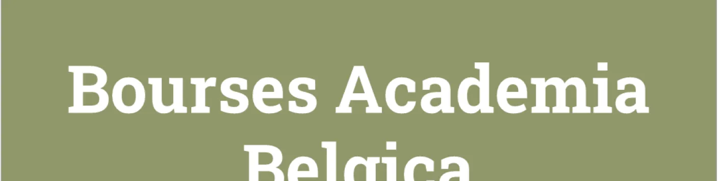 Appels à candidatures – Bourses Academia Belgica