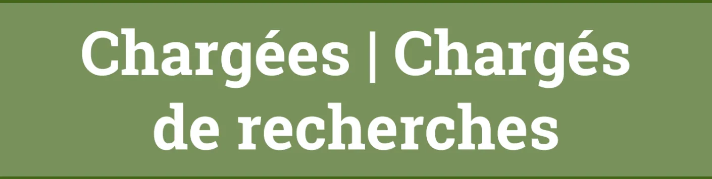 Chargées et Chargés de recherches - Résultats de l'appel Bourses et Mandats 2024