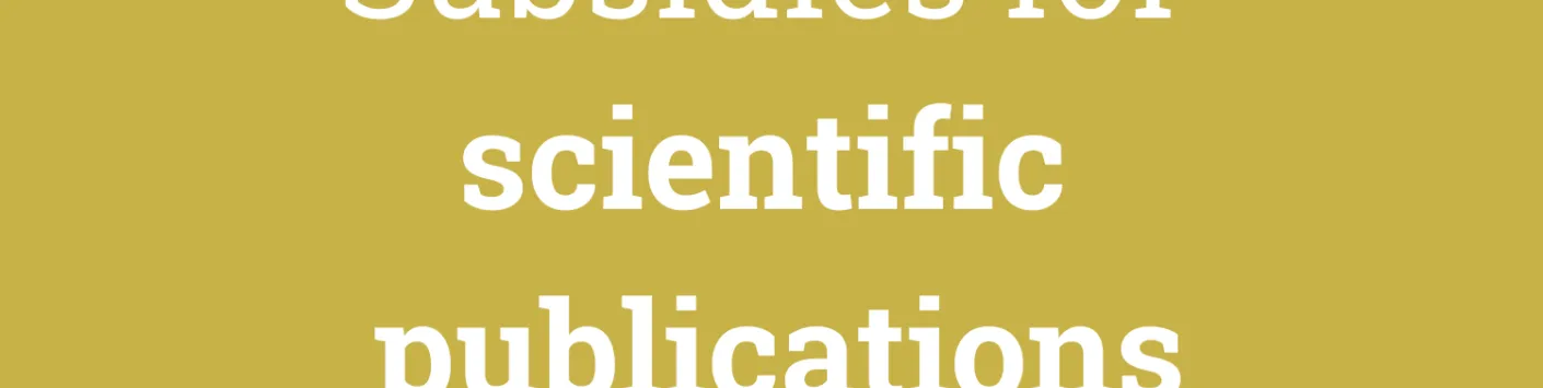 Subsidies for Scientific publications : opening of the call 2025 !