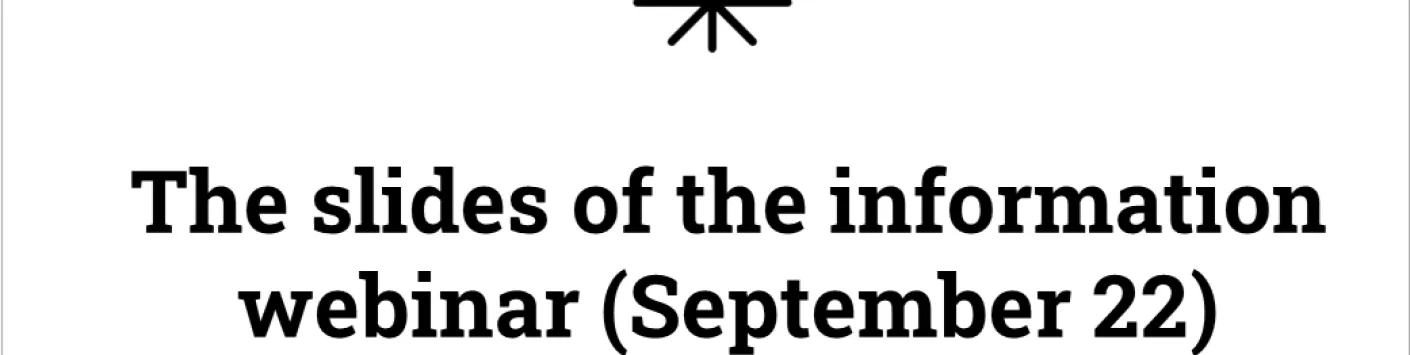 WELBIO information webinar : the presentation is online !