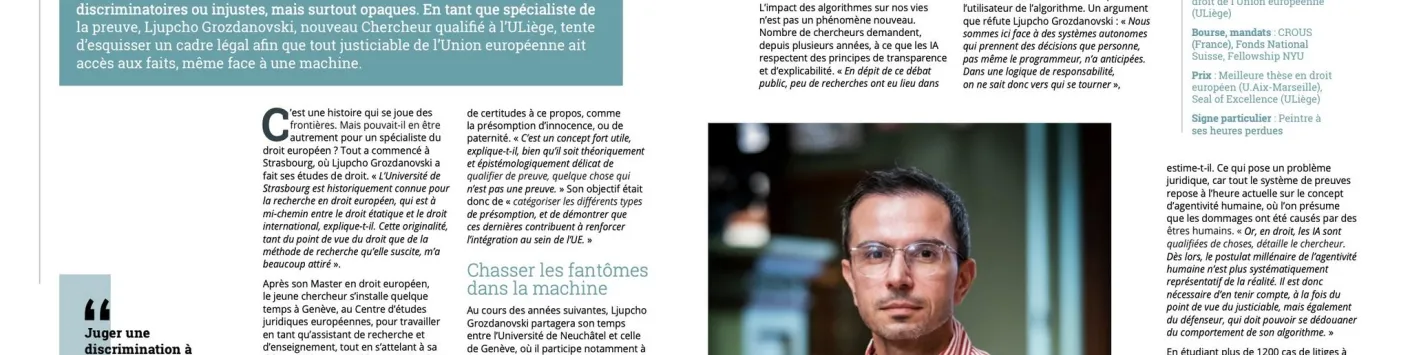 Félicitations à Ljupcho Grozdanovski, nouveau Chercheur qualifié FNRS à l' Université de Liège 