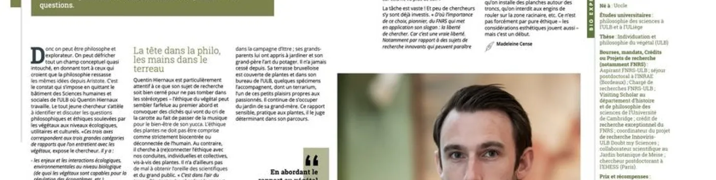 Félicitations à Quentin Hiernaux, nouveau Chercheur qualifié FNRS à l' ULB - Université libre de Bruxelles